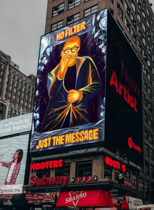 "Just the Message" (Inspired by Nic Zapko) - Art Print