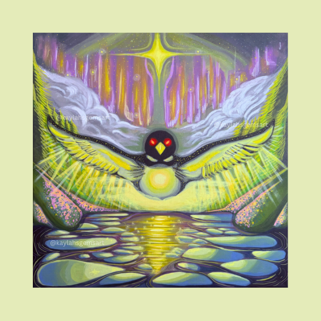 PREORDER - "Embodying Heaven - Guardian Loon of Light" Art Print