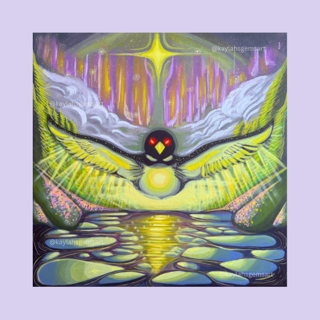PREORDER - "Embodying Heaven - Guardian Loon of Light" Art Print