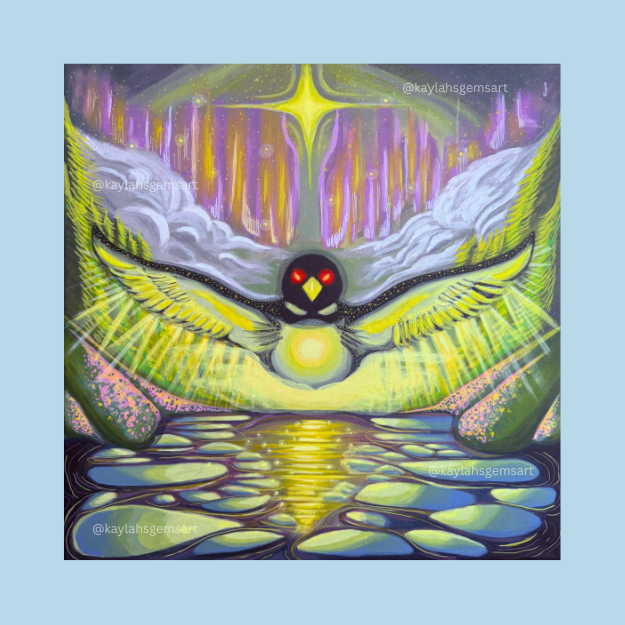PREORDER - "Embodying Heaven - Guardian Loon of Light" Art Print