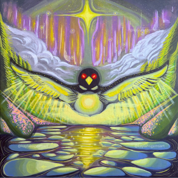 PREORDER - "Embodying Heaven - Guardian Loon of Light" Art Print